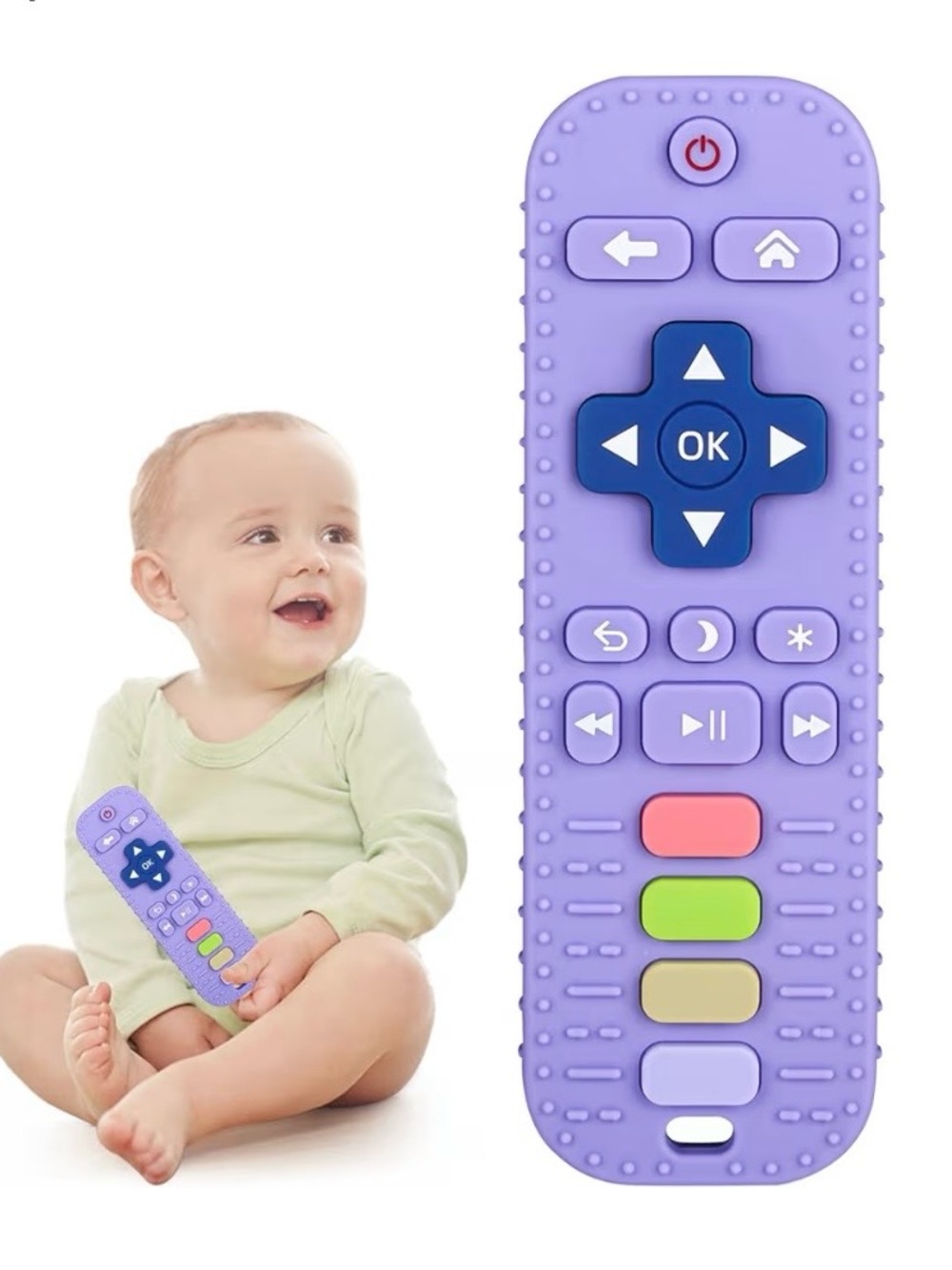 Silicone Baby Teething Toy Remote Control